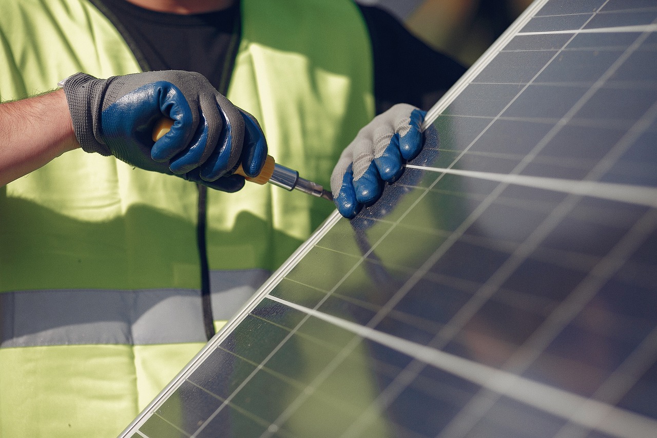 Installation de panneaux solaires