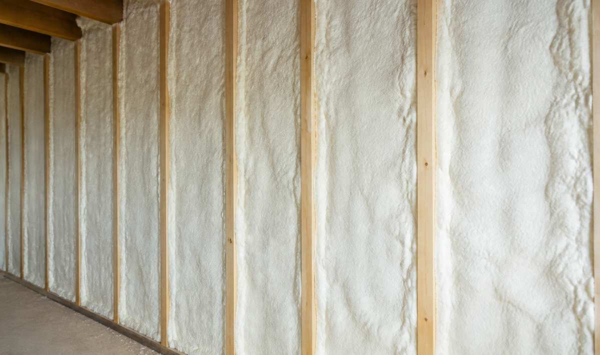Murs interieurs recouvert isolant thermique blanc epais