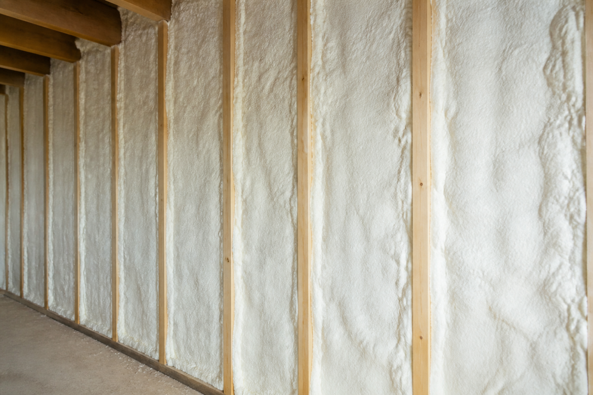Murs interieurs recouvert isolant thermique blanc epais